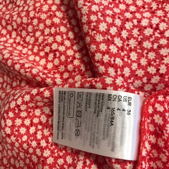 Red floral H&M dress - Picture 5 of 5